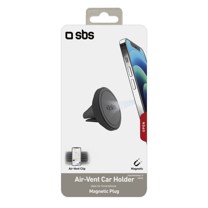 Κάτοχος Αυτοκινήτου Αεραγωγού Μαγνητικός Στρογγυλός | Μαύρο | Black | SBS