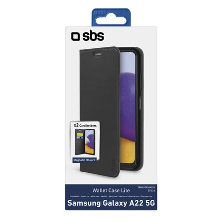 Θήκη Book Wallet Lite για Samsung A22 5G | Μαύρο | Black | SBS
