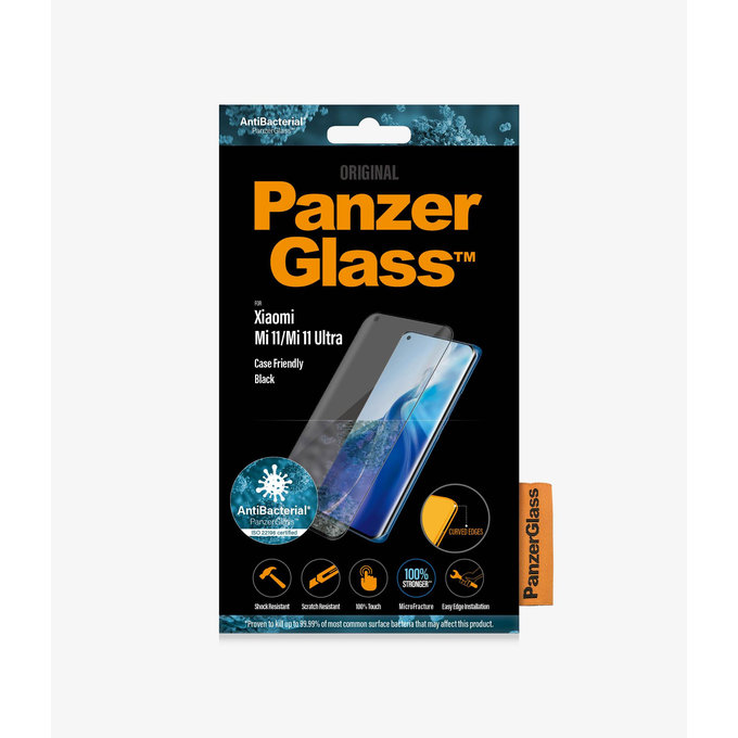 Θήκη Tempered Glass Case Friendly AB για Xiaomi Mi 11, Mi 11 Ultra | Μαύρο | Black | PanzerGlass