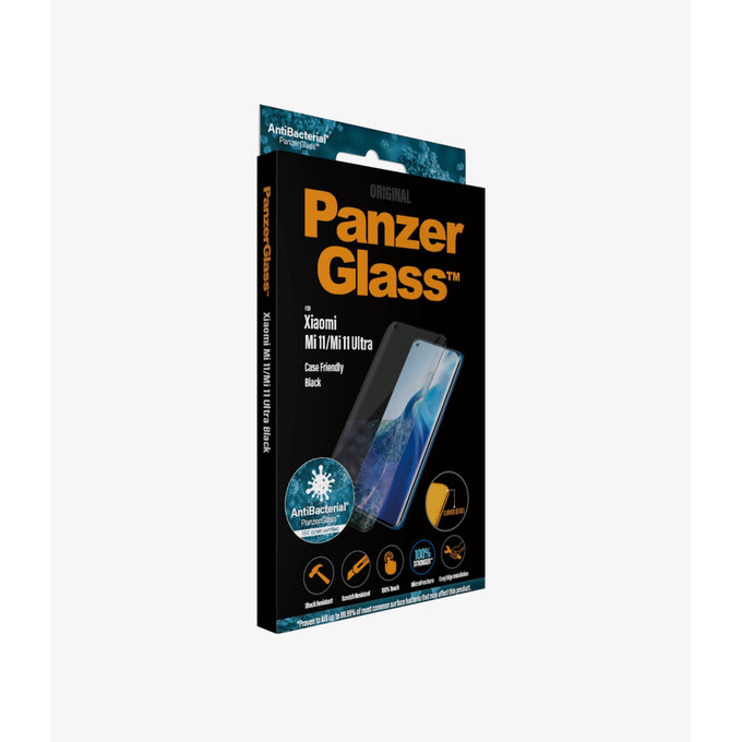 Θήκη Tempered Glass Case Friendly AB για Xiaomi Mi 11, Mi 11 Ultra | Μαύρο | Black | PanzerGlass