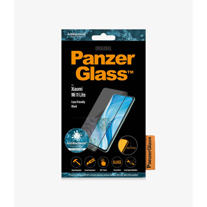 Θήκη Tempered Glass Case Friendly για Xiaomi Mi 11 Lite | Μαύρο | Black | PanzerGlass