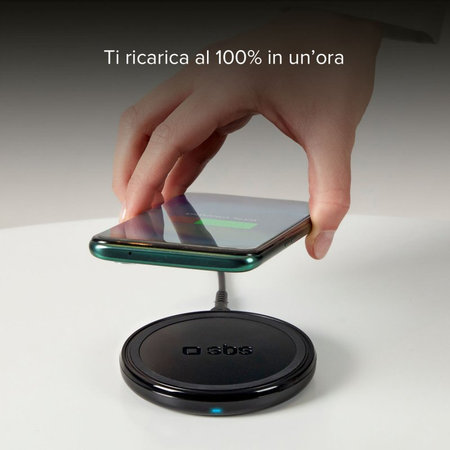 Ασύρματος Φορτιστής με QI | μαύρο | Black | SBS