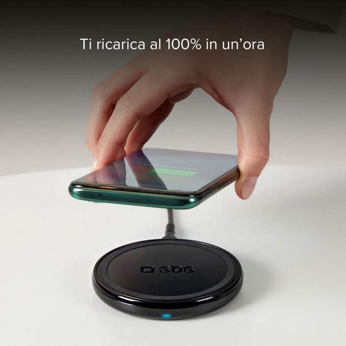 Ασύρματος Φορτιστής με QI | μαύρο | Black | SBS