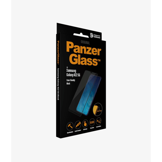 Θήκη Tempered Glass Case Friendly για Samsung A22 5G | Μαύρο | Black | PanzerGlass