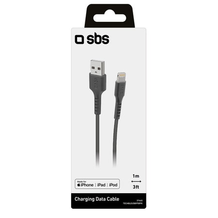 Καλώδιο Lightning / USB (1m) | Μαύρο | Black | SBS