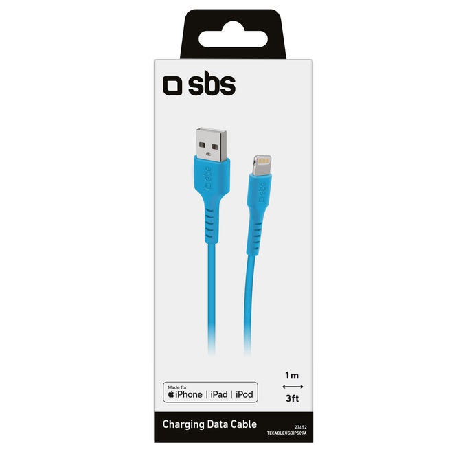 Καλώδιο Lightning / USB (1m) | Μπλε | Blue | SBS