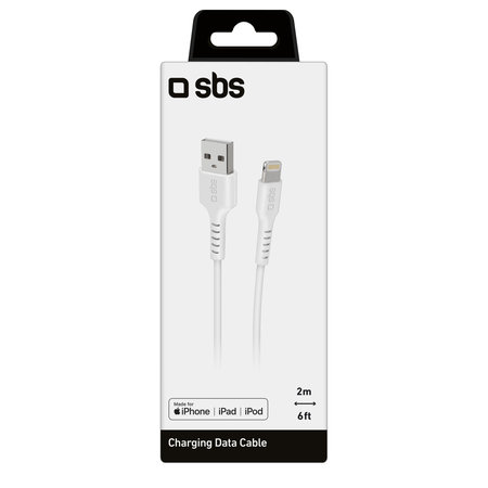 Καλώδιο Lightning / USB (2m) | Λευκό | White | SBS