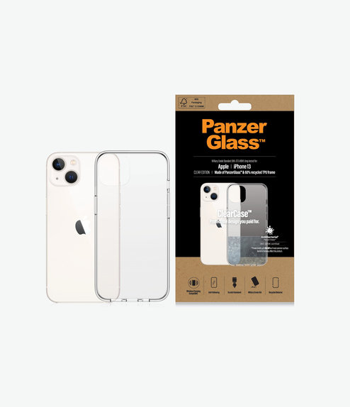 Διαγραφή θήκηςCase AB για iPhone 13, Transparent, PanzerGlass