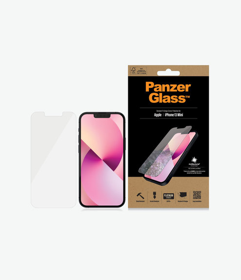 Σκληρυμένο γυαλί για iPhone 13 mini, Standard Fit AB, Transparent, PanzerGlass