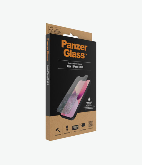 Σκληρυμένο γυαλί για iPhone 13 mini, Standard Fit AB, Transparent, PanzerGlass