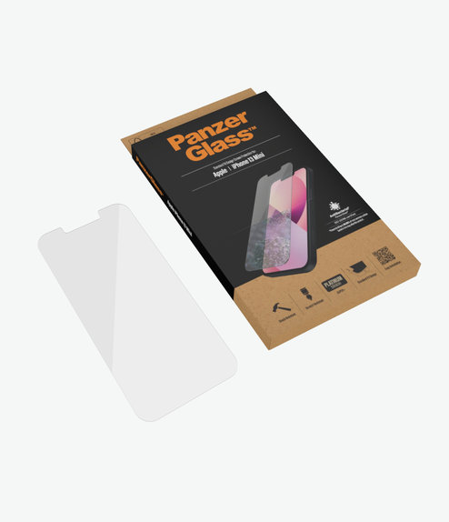Σκληρυμένο γυαλί για iPhone 13 mini, Standard Fit AB, Transparent, PanzerGlass