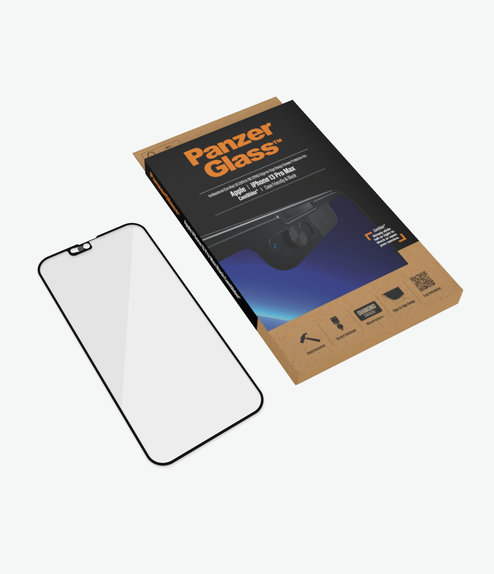 Προστατευτικό Γυαλί για iPhone 13 Pro Max, 14 Plus, Case Friendly CamSlider AB, Μαύρο, Black, PanzerGlass