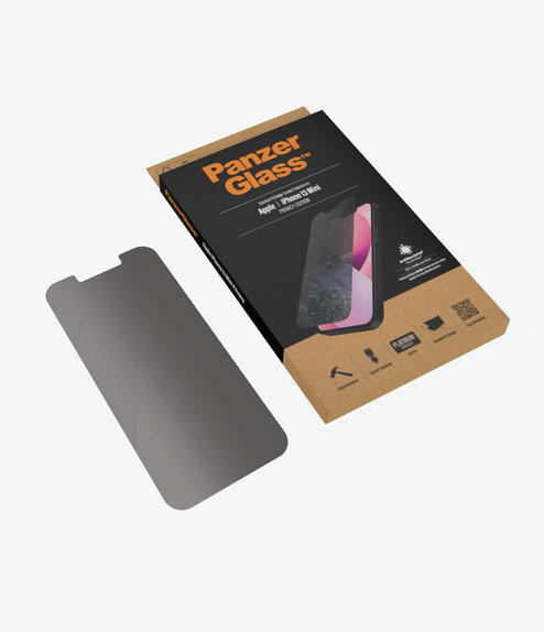 Προστατευτικό Γυαλί για iPhone 13 mini, Standard Fit Privacy AB, Transparent, PanzerGlass