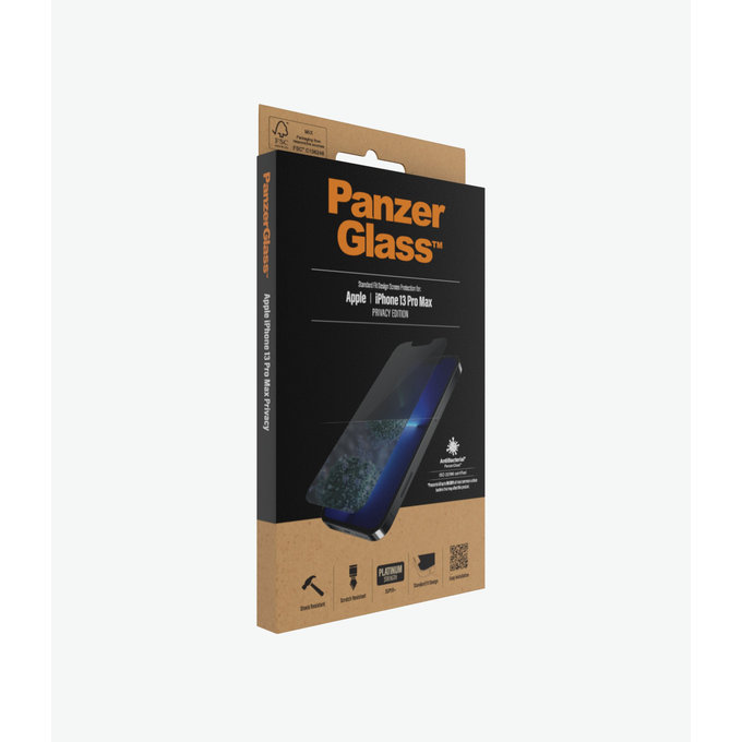 Προστατευτικό Γυαλί Standard Fit Privacy AB για iPhone 13 Pro Max & 14 Plus, transparent | PanzerGlass