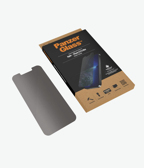 Προστατευτικό Γυαλί για iPhone 13 Pro Max, 14 Plus, Standard Fit Privacy AB, Transparent, PanzerGlass