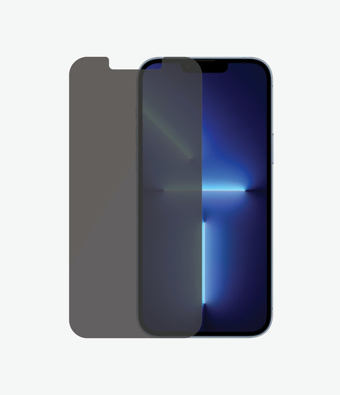 Προστατευτικό Γυαλί για iPhone 13 Pro Max, 14 Plus, Standard Fit Privacy AB, Transparent, PanzerGlass