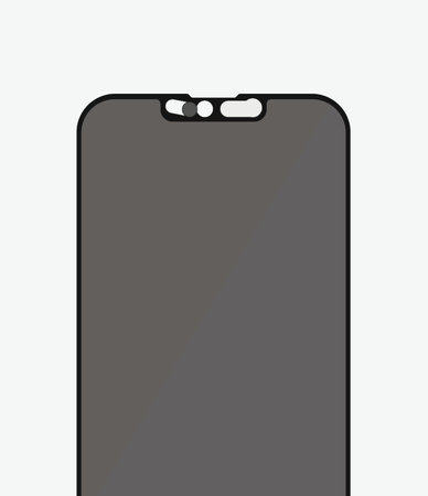 Προστατευτικό Γυαλί Case Friendly Privacy CamSlider AB για iPhone 13 mini, Μαύρο | Black | PanzerGlass
