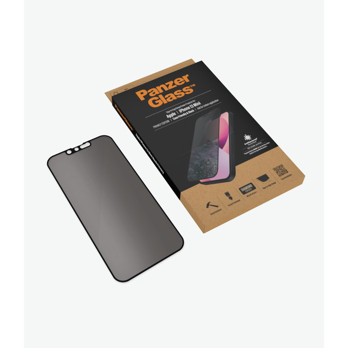 Προστατευτικό Γυαλί Case Friendly Privacy AB για iPhone 13 mini, Μαύρο | Black | PanzerGlass