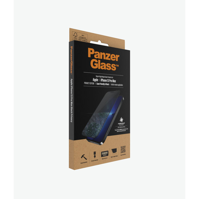Προστατευτικό Γυαλί Case Friendly Privacy AB για iPhone 13 Pro Max & 14 Plus, Μαύρο | Black | PanzerGlass