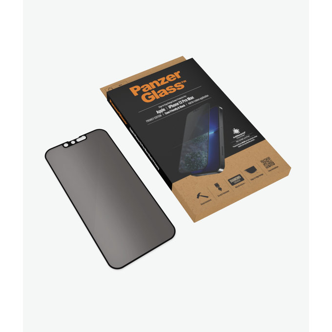 Προστατευτικό Γυαλί Case Friendly Privacy AB για iPhone 13 Pro Max & 14 Plus, Μαύρο | Black | PanzerGlass