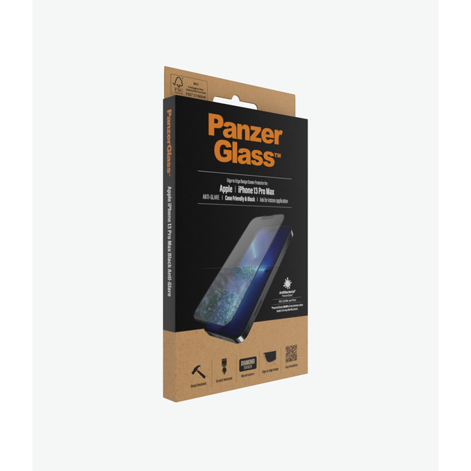 Προστατευτικό Γυαλί Case Friendly Anti-Glare AB για iPhone 13 Pro Max & 14 Plus, Μαύρο | Black | PanzerGlass