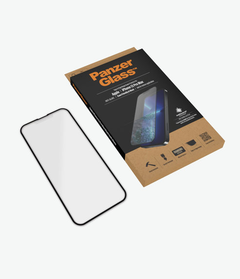 Προστατευτικό Γυαλί για iPhone 13 Pro Max, 14 Plus, Case Friendly Anti-Glare AB, Μαύρο, Black, PanzerGlass