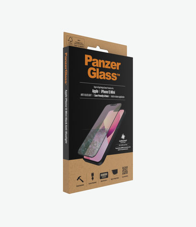 Προστατευτικό Γυαλί Case Friendly Anti-Bluelight AB για iPhone 13 mini, Μαύρο | Black | PanzerGlass