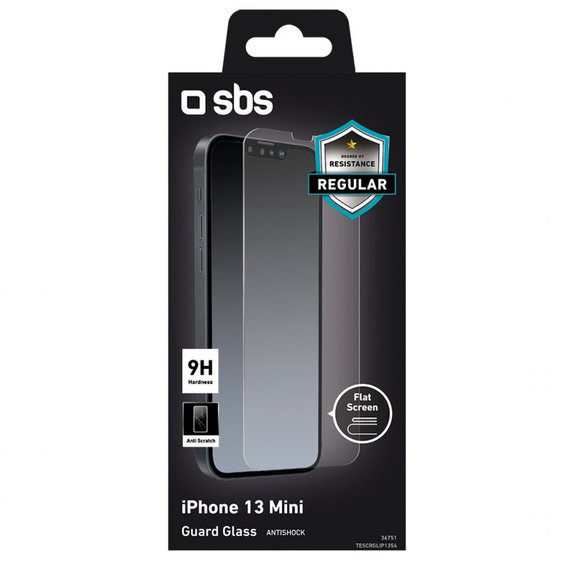 Προστατευτικό Γυαλί για iPhone 13 mini, Transparent, SBS