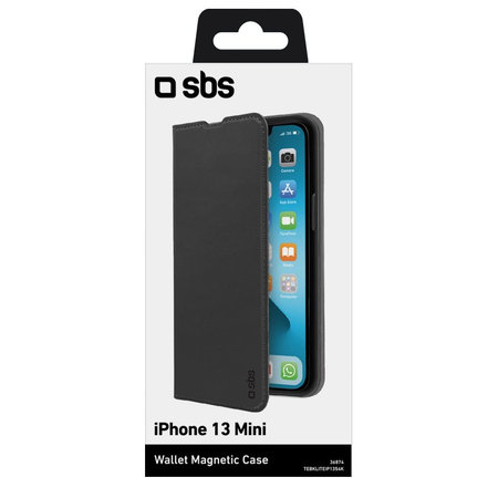 Θήκη Book Wallet Lite για iPhone 13 mini | Μαύρο | Black | SBS