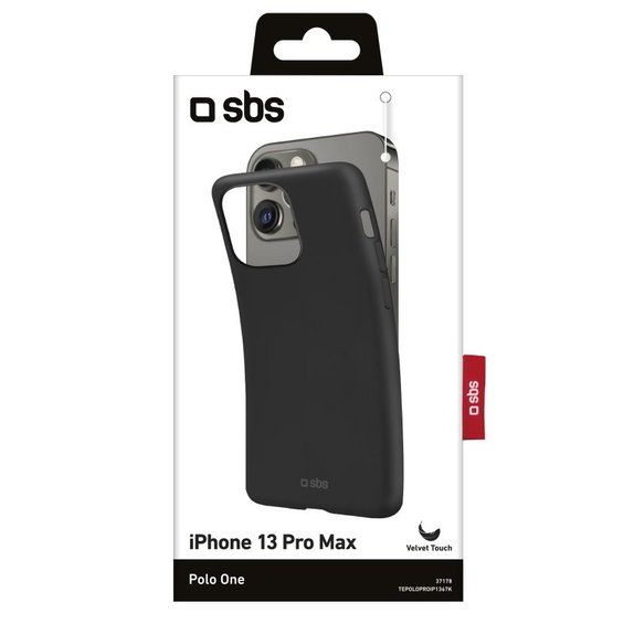 Θήκη Polo One για iPhone 13 Pro Max, Μαύρο, Black, SBS