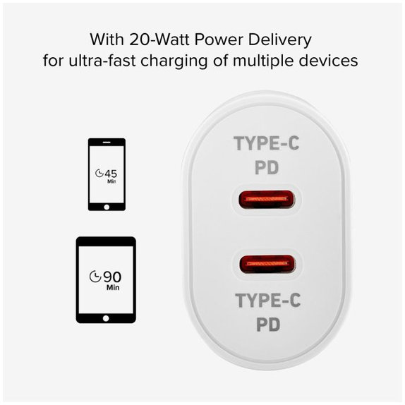 Αντάπτορας Φόρτισης Διπλός USB-C 35W - MNWP3ZM/A | Apple