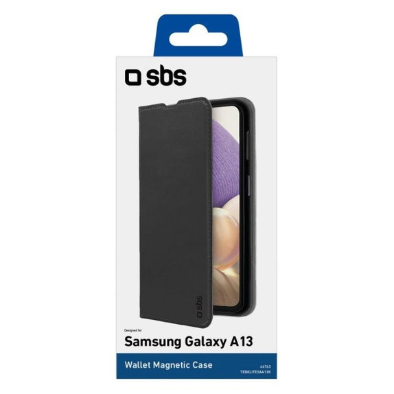 Θήκη Βιβλίο Πορτοφόλι Lite για Samsung A13 5G & A04s, Μαύρο, Black, SBS