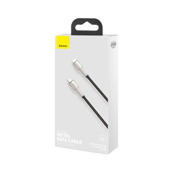 Καλώδιο Lightning / USB-C (2m) | Μαύρο | Black | Baseus