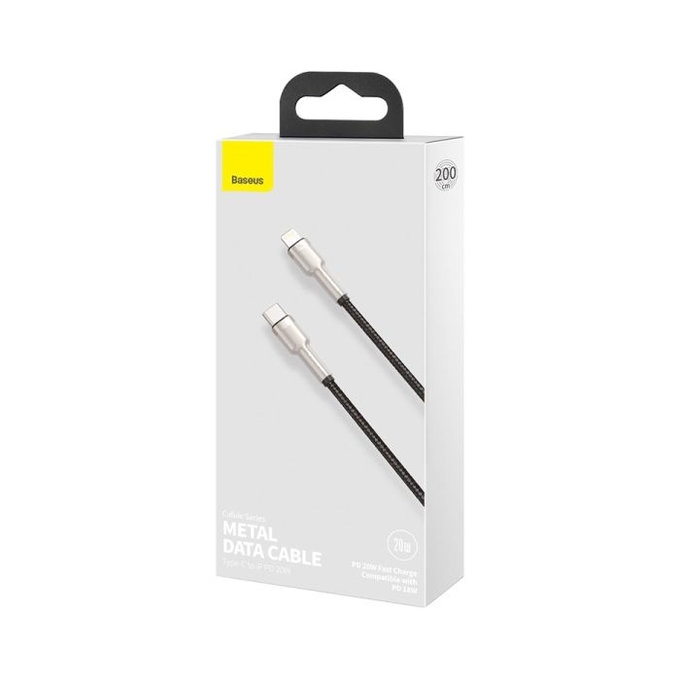 Καλώδιο Lightning / USB-C (2m) | Μαύρο | Black | Baseus