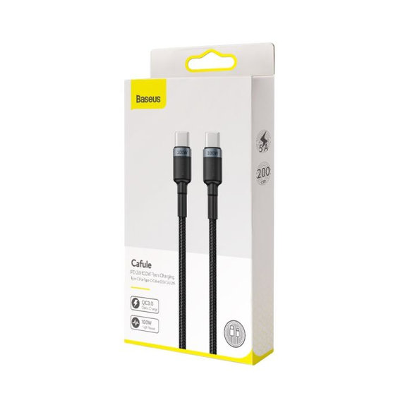 Καλώδιο USB-C / USB-C (2m) | Μαύρο | Black | Baseus