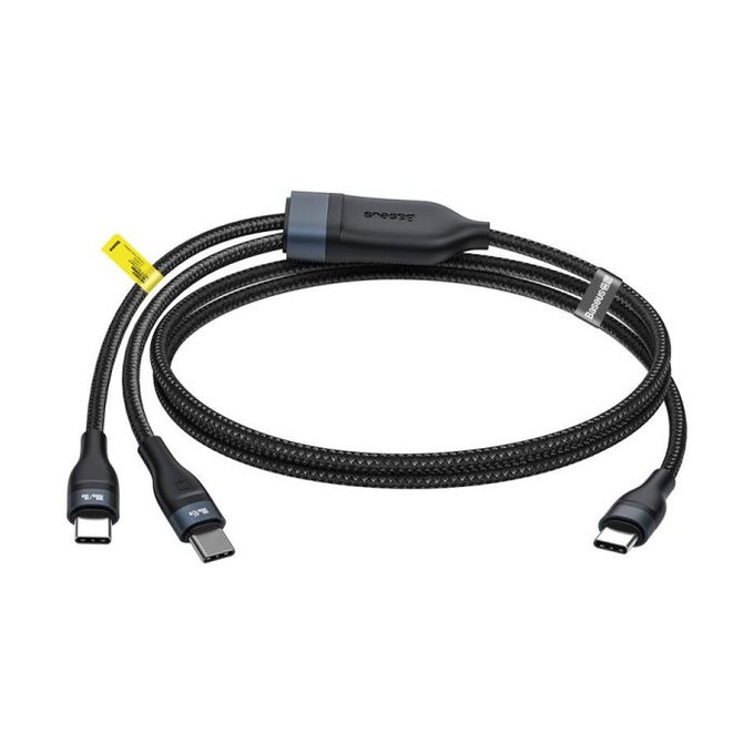 Καλώδιο USB-C / 2x USB-C (1.5m) | Μαύρο | Black | Baseus