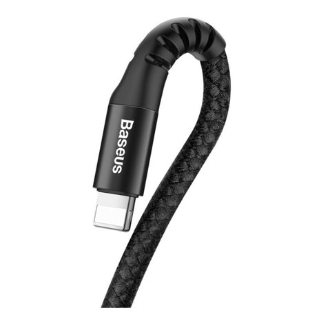 Καλώδιο Lightning / USB (1m), ελατηρίου | Μαύρο | Black | Baseus