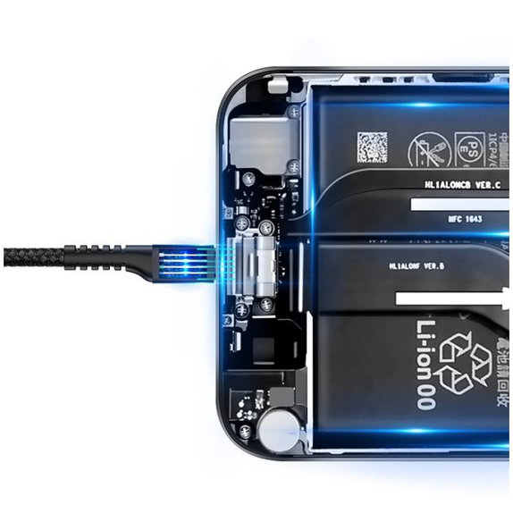 Καλώδιο USB-C / USB (1m), ελατηρίου | Μαύρο | Black | Baseus