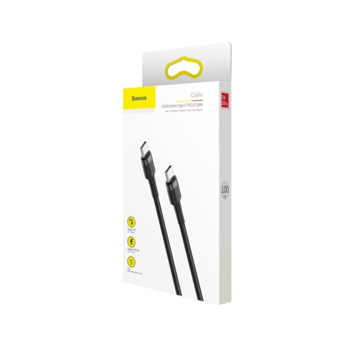 Καλώδιο USB-C / USB-C (2m) | Μαύρο | Black | Baseus