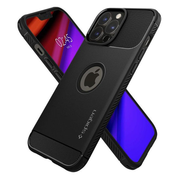 Θήκη Rugged Armor για iPhone 13 Pro Max, Μαύρο, Black, Spigen