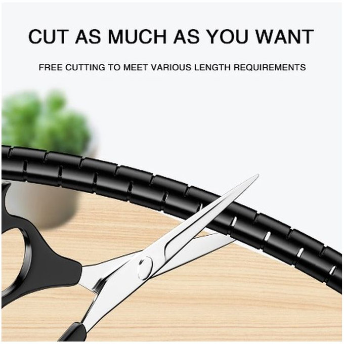 Καλώδιο Οργανωτής - Σωλήνας (16mm), μήκος 2M | μαύρο | Black | FixPremium