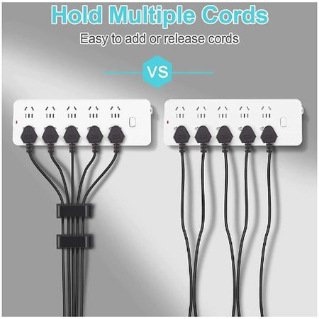 Οργανωτής Καλωδίων - Κλιπ - Σετ των 5, Transparent | FixPremium