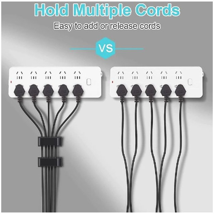 Οργανωτής Καλωδίων - Κλιπ - Σετ των 5, Transparent | FixPremium