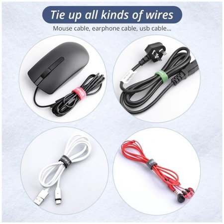 Οργανωτής Καλωδίων - Δέστρες Καλωδίων - Σετ των 20, Μαύρο | Black | Fonken