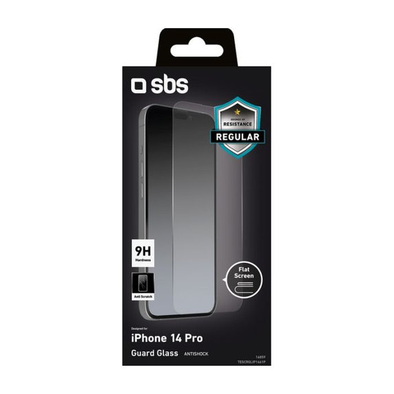 Προστατευτικό Γυαλί για iPhone 14 Pro, Transparent, SBS
