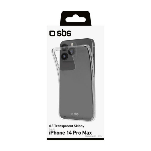Θήκη Skinny για iPhone 14 Pro Max, Transparent, SBS