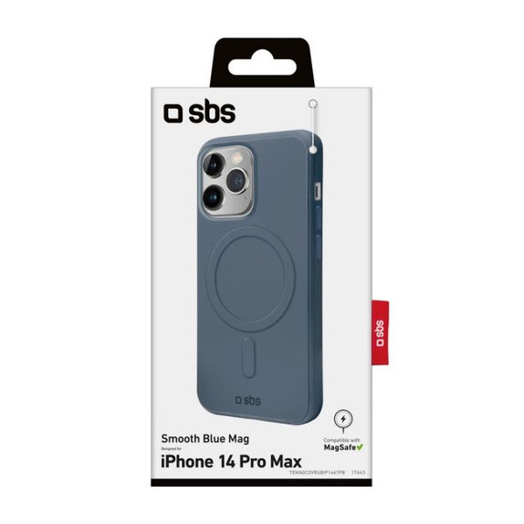 Θήκη Smooth Mag με MagSafe για iPhone 14 Pro Max, Μπλε, Blue, SBS
