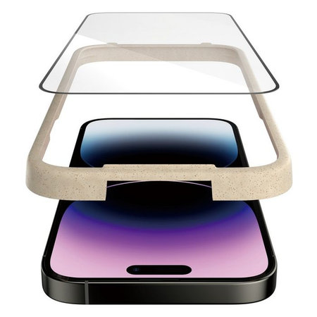 Προστατευτικό Γυαλί UWF με εφαρμοστή για iPhone 14 Pro Max | Μαύρο | Black | PanzerGlass