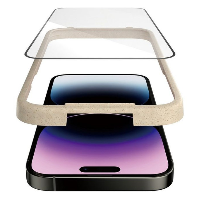 Προστατευτικό Γυαλί UWF με εφαρμοστή για iPhone 14 Pro Max | Μαύρο | Black | PanzerGlass