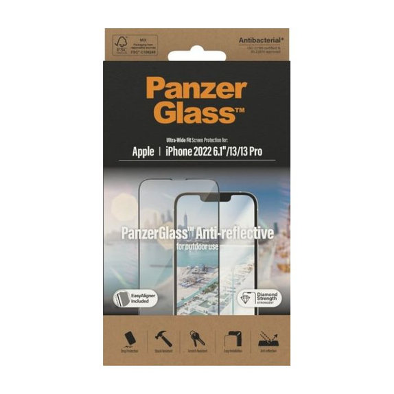 Προστατευτικό Γυαλί για iPhone 13, 13 Pro, 14, UWF Anti-Reflective AB, PanzerGlass
